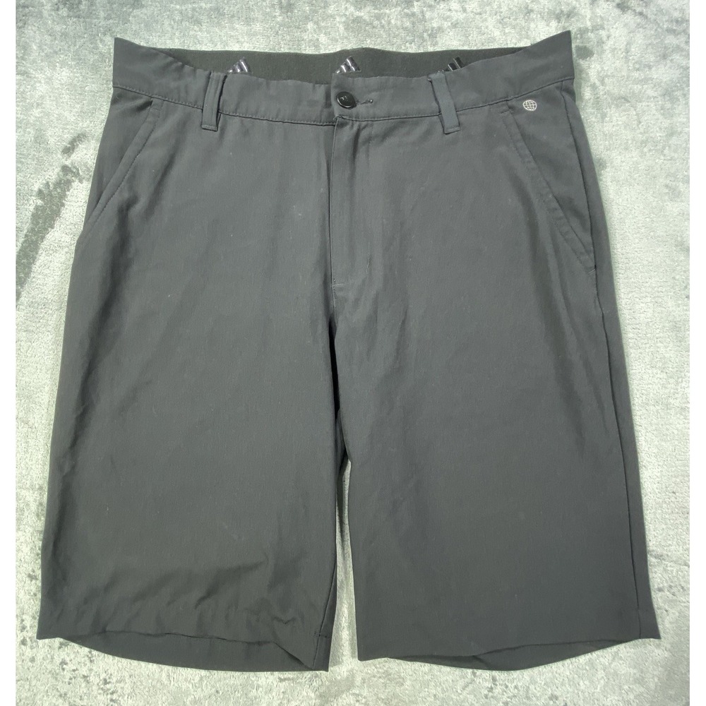 Adidas Golf Shorts Men Size 30 Black Performance‎ Flat Front Outdoor Wick Active